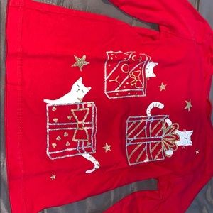 Red long sleeve shirt